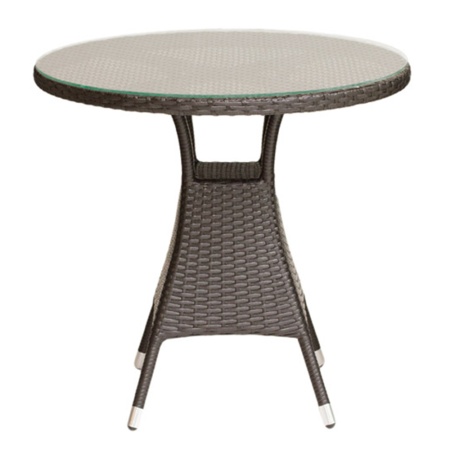 Стол VERONA круглый со стеклом 