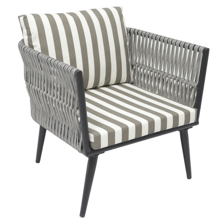 Кресло ТИНТО (сталь) с комплектом подушек