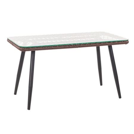 Стол кофейный AURA со стеклом 