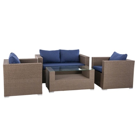 CG003 Комплект GRAND (кресло GRAND 2шт, диван GRAND 2-местный 1шт, стол журнальный GRAND графит (2)