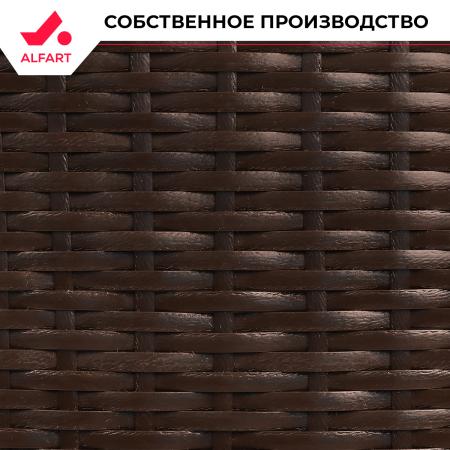 Искусственный ротанг Полумесяц Темно-коричневый 7-10 мм (100 м)