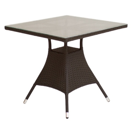 Стол VERONA2 квадратный со стеклом 