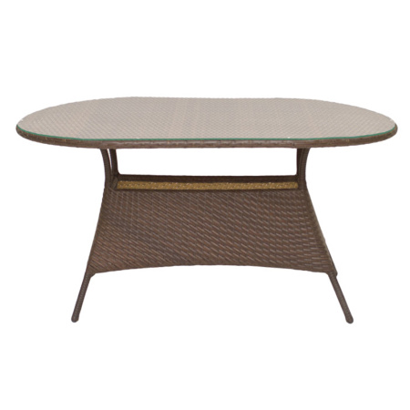 Стол VERONA овальный со стеклом 