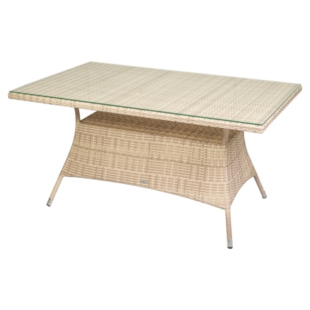 Стол VERONA2 прямоугольный со стеклом 