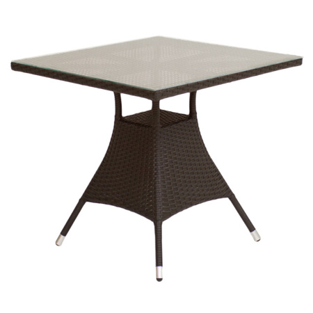 Стол VERONA2 квадратный со стеклом 