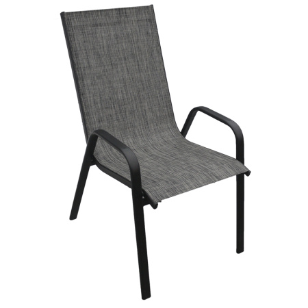 KI001 Кресло KIKS черный каркас, текстилен dark gray