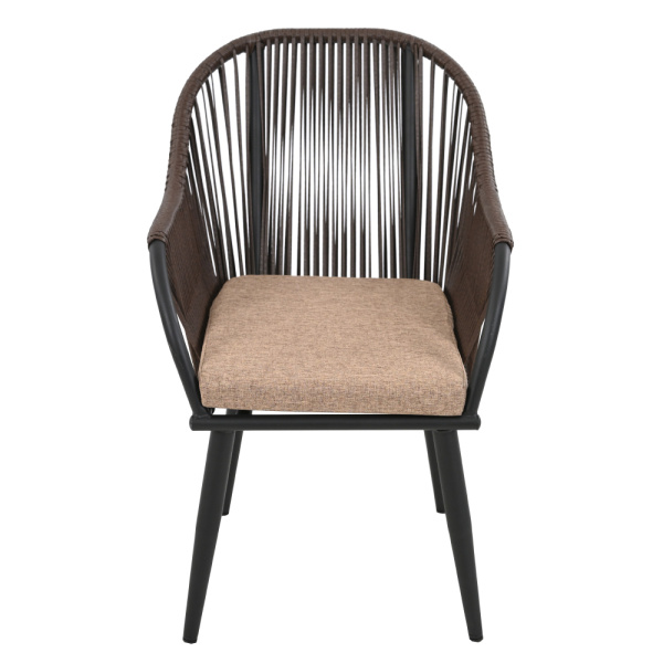 Комплект NUAR (2 стула) разборные (Эрба стейпл коричневый, Сталь , estera тауп)