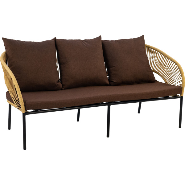 Диван LUNA 3-местный с комплектом подушек