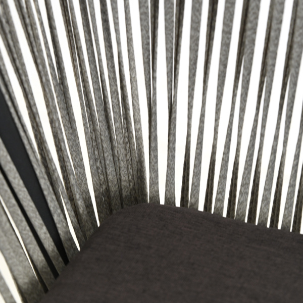 Комплект NUAR3 лаунж разборный (диван 3-местный, 2 кресла, стол журнальный) (Эрба стейпл графит, Сталь , estera темно-серый)