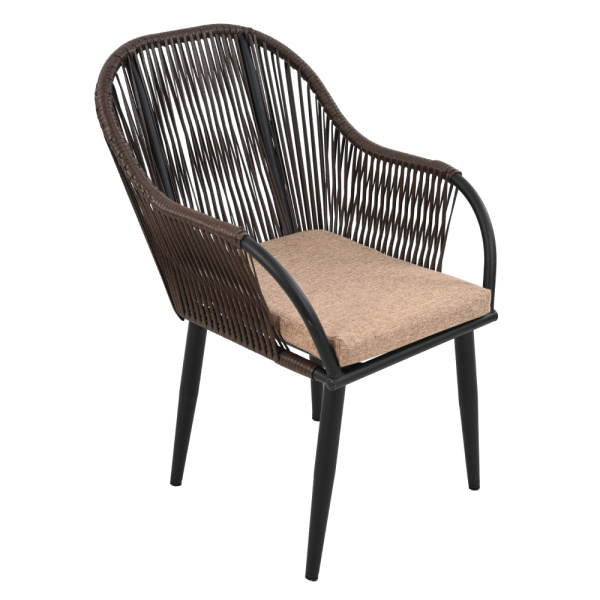 Комплект NUAR (2 стула) разборные (Эрба стейпл коричневый, Сталь , estera тауп)