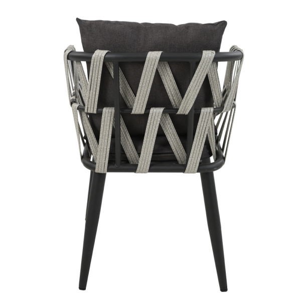 Стул LIMA с 2 подушками (Эрба стейпл графит, 58х58хН80, Сталь, , estera темно-серый)