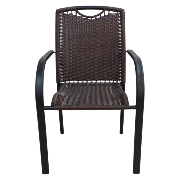 Стул CAFE5 (сталь) без подушки (55х64хН86, Груф тем. коричневый, Сталь Чёрный, Цельносварной)