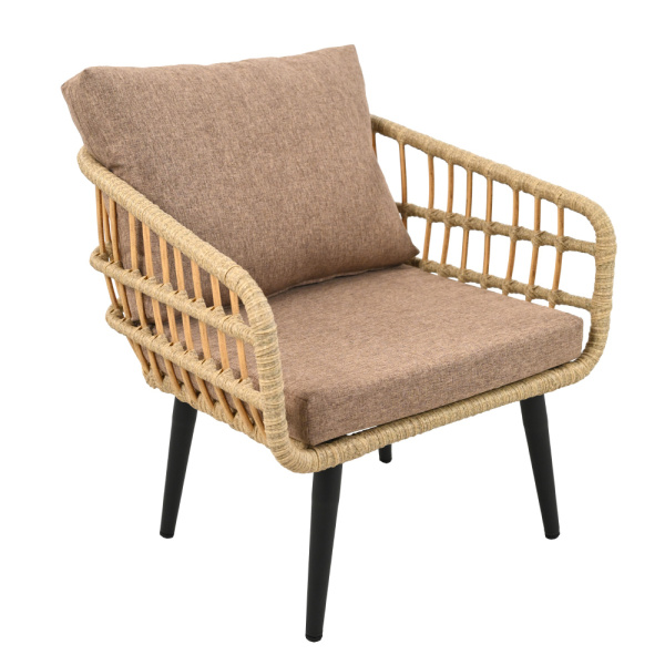 Комплект LIANA лаунж (Диван 3-местный, 2 кресла, стол журнальный) (Эрба плессе грано, Алюминий , estera тауп)