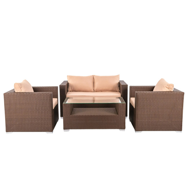 CG003 Комплект GRAND (кресло GRAND 2шт, диван GRAND 2-местный 1шт, стол журнальный GRAND мокко (1)