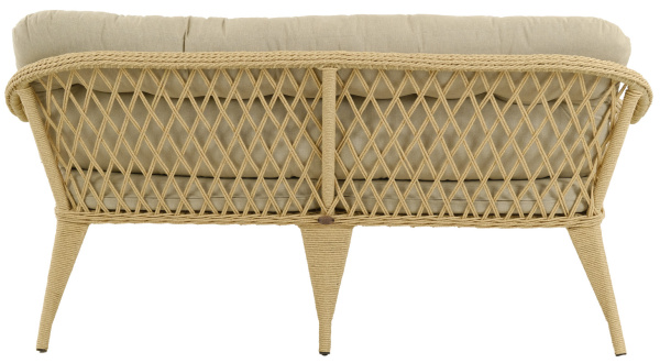 Диван SONATA 3-местный с комплектом подушек (180х80хН85, Эрба твист грано, Алюминий, Prima хамелеон)