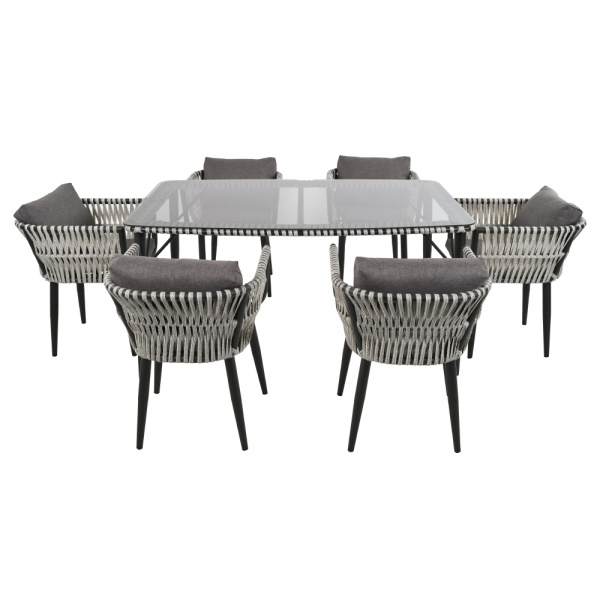 Комплект TINTO4 (6 стульев, стол обеденный 180)