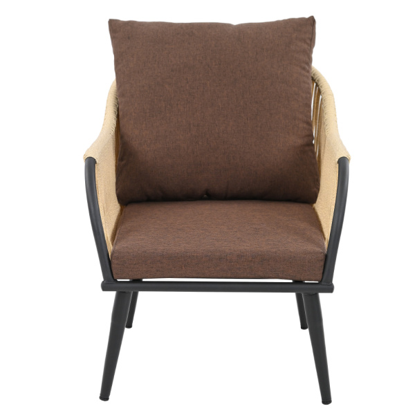 Комплект NUAR (2 кресла) разборные (Эрба стейпл коричневый, Сталь , estera тауп)