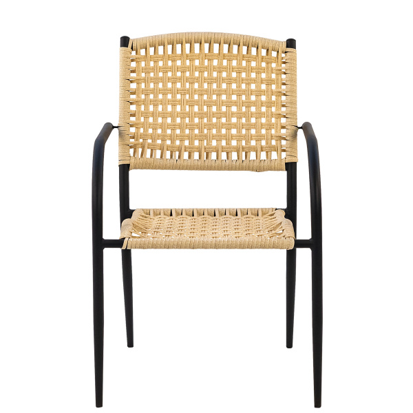 Стул AURA без подушки (Эрба стейпл айвори, Сталь, 53х60хН80)