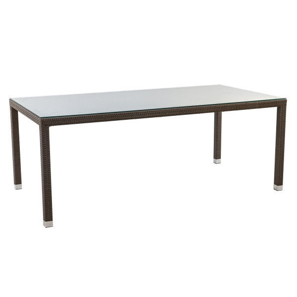 Стол TURIN прямоугольный (разборный) со стеклом