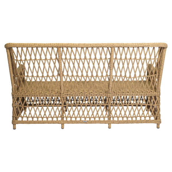 Диван RIVIERA 3-местный с комплектом подушек (180х83хН102, Эрба твист грано, Алюминий, Prima айсбери)