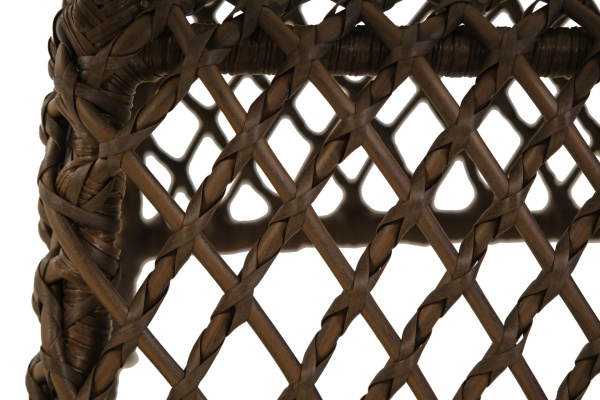 Стол кофейный BRONTE 70х110хH60 со стеклом (сталь) (70x110xH60, Трубка 10-13 мм темно-коричневый, Сталь, , Стекло закаленное 6 мм)