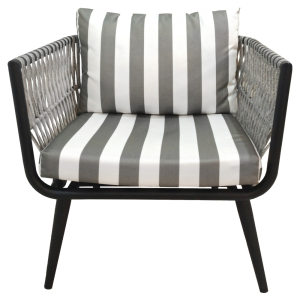 Кресло ТИНТО (сталь) с комплектом подушек