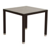Стол TURIN квадратный (цельносварной) со стеклом
