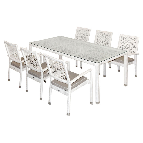 Комплект KLERMON ажурный (Кресло 6шт, стол TURIN ажурный 100х200)