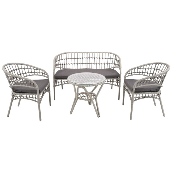 Комплект AURA lite tubo (2 кресла, диван 2-местный, стол кофейный) 