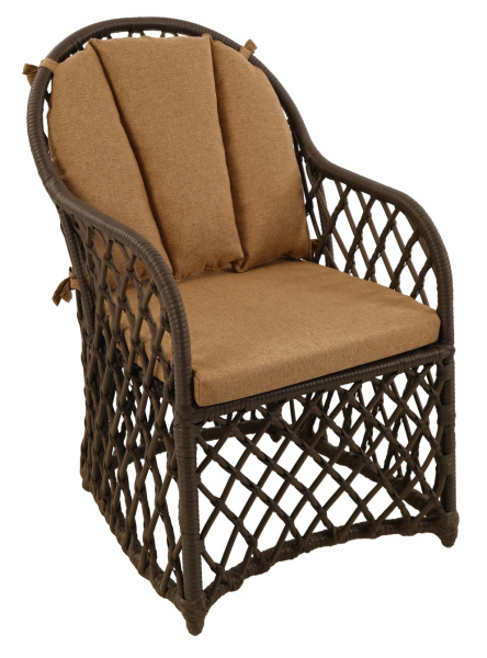 Кресло БРОНТЕ с комплектом подушек (алюминий)