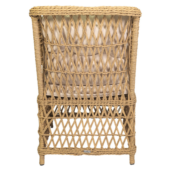 Кресло RIVIERA с комплектом подушек (64х83хН102, Эрба твист грано, Алюминий, Prima айсбери)