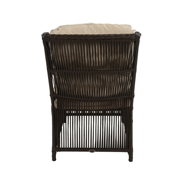 Кресло МИЛАН с комплектом подушек (62х86хН97, Эрба стейпл коричневый, Алюминий, estera песочный)