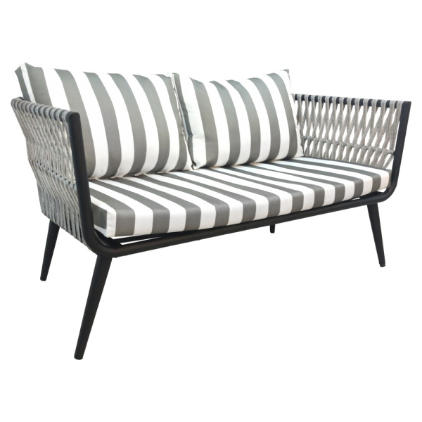 Диван 2-местный TINTO графит (3)