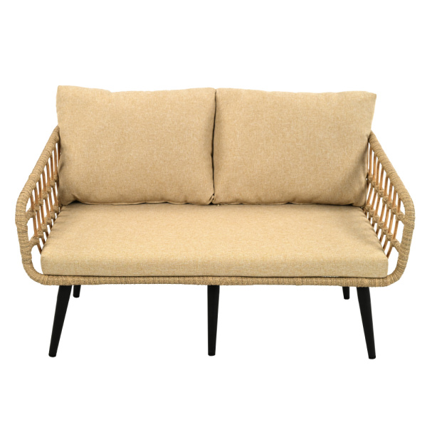 Диван LIANA 2-местный с комплектом подушек из искусственного ротанга